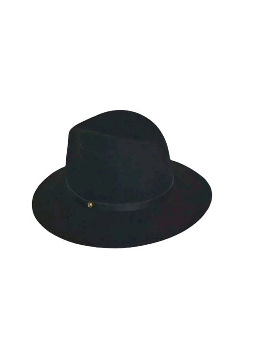 rag & bone Two-Piece Felt Fedora Set in Brown and Black Wool Nice! main image 6